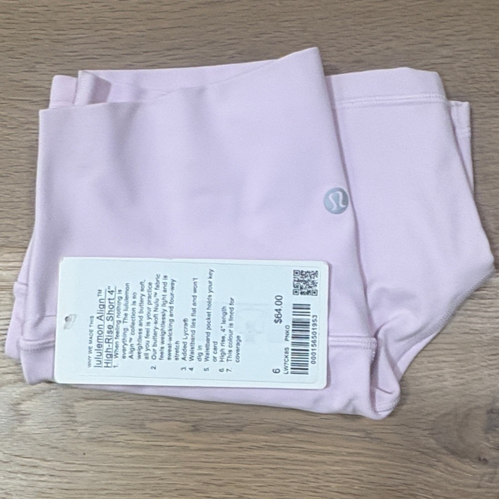 lululemon athletica Light Pink Align Shorts